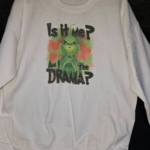 White Grinch Graphic Sweatshirt